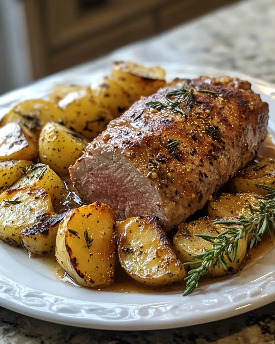 Savor the Perfect Blend: Maple Mustard Pork Tenderloin Delight 6 Final dish - Savor the Perfect Blend: Maple Mustard Pork Tenderloin Delight