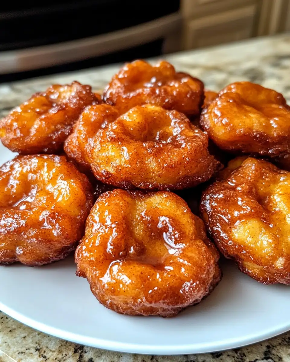 Final dish - Bite-Sized Bliss: Irresistible Mini Cinnamon Apple Fritters Recipe