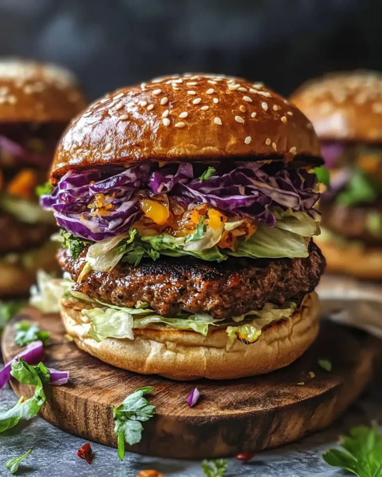 Sizzling Oven-Baked Cabbage Burgers: A Flavorful Twist on a Classic - Featured Image