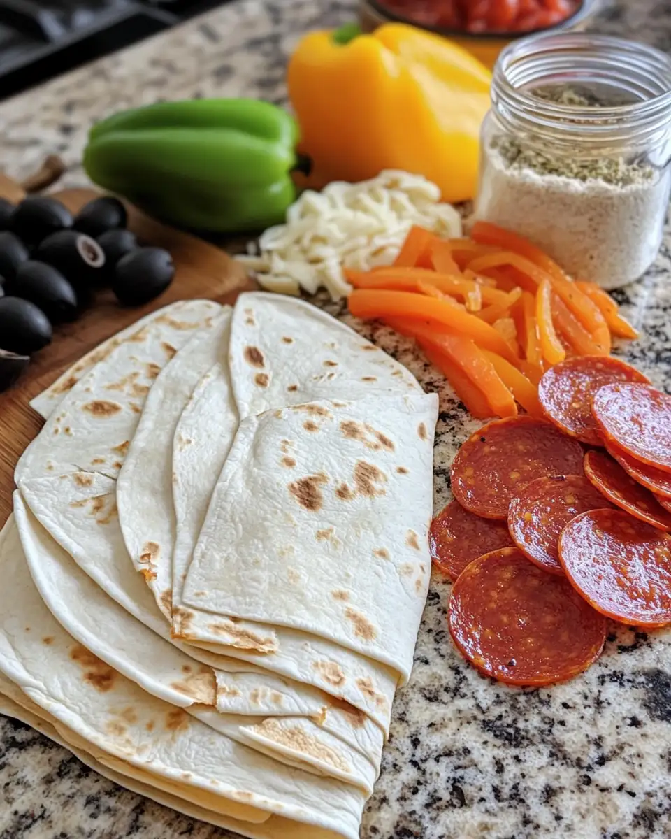 Pepperoni Pizza Quesadillas: A Cheesy Fusion Fiesta 4 Ingredients for Pepperoni Pizza Quesadillas: A Cheesy Fusion Fiesta