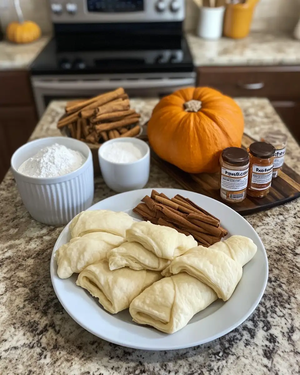 Pumpkin Pie Crescent Rolls with Cream Cheese Filling: A Perfect Fall Treat 4 Ingredients for Pumpkin Pie Crescent Rolls with Cream Cheese Filling: A Perfect Fall Treat