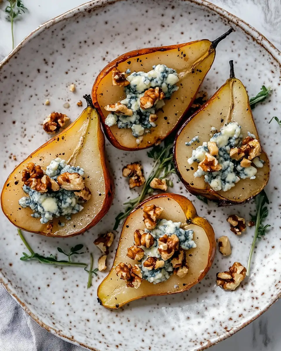 Decadent Delights: Roasted Pears with Blue Cheese and Walnuts - Featured Image