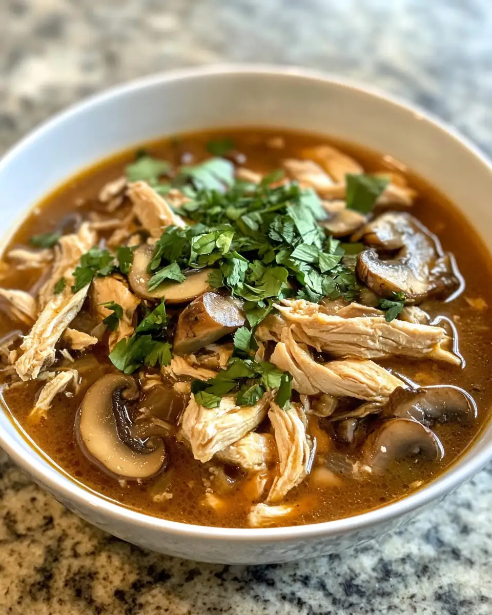 Final dish - Cozy Up with a Bowl of Rotisserie Chicken Mushroom Soup Magic