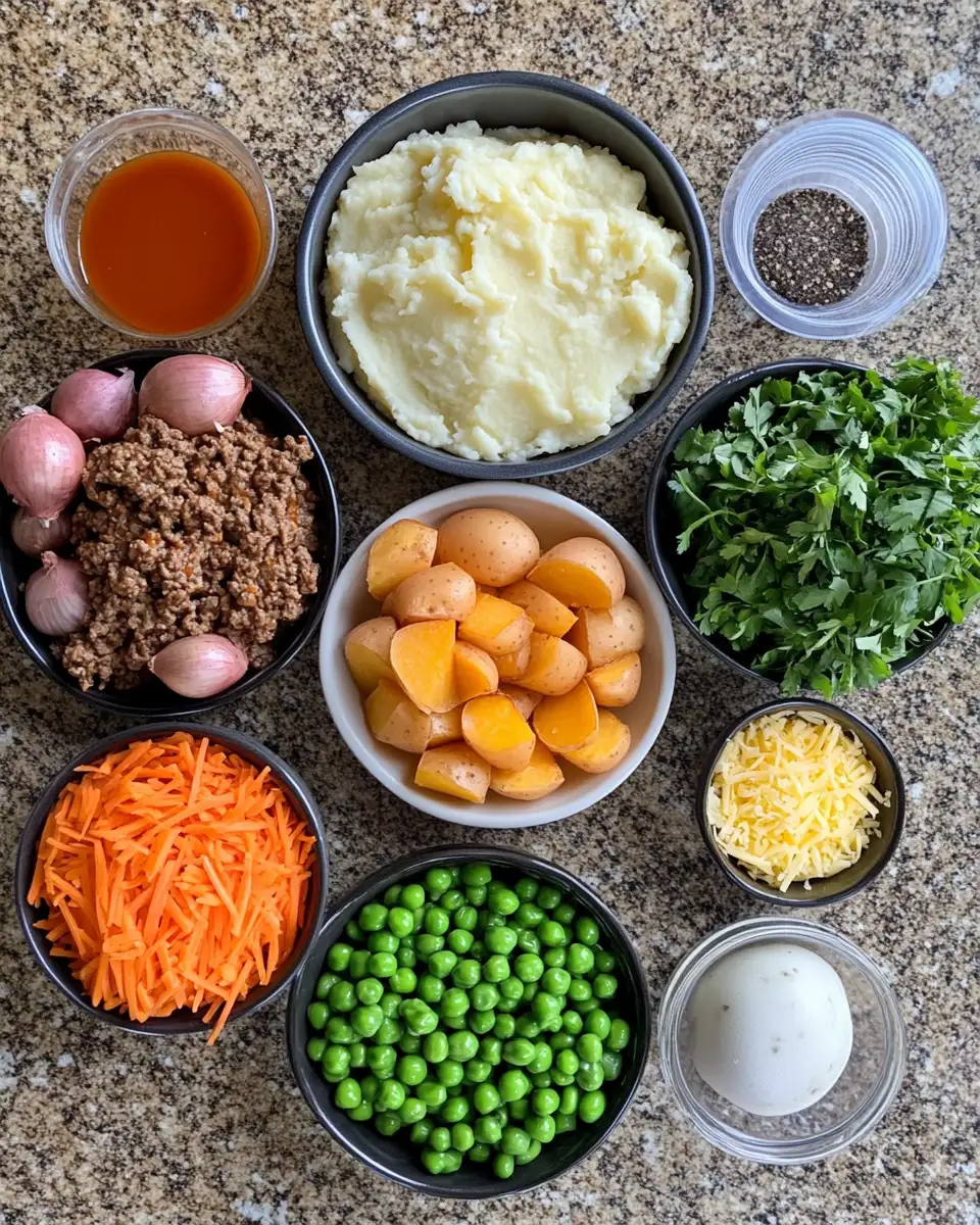 Ultimate Comfort: Shepherd's Pie Baked Potato Bliss 4 Ingredients for Ultimate Comfort: Shepherd's Pie Baked Potato Bliss