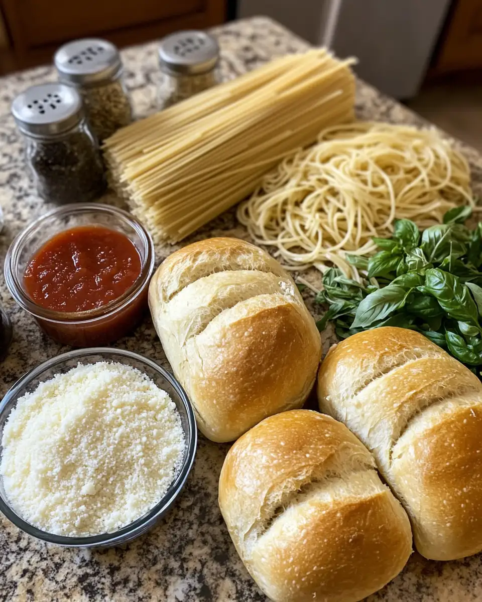 Savor the Flavor: Spaghetti Garlic Bread Bowls That Wow 4 Ingredients for Savor the Flavor: Spaghetti Garlic Bread Bowls That Wow