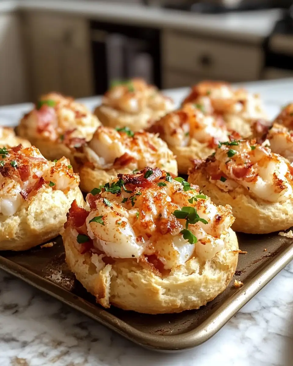 Final dish - Explode Your Taste Buds with Spicy Bacon & Lobster Biscuit Nacho Bomb Cups