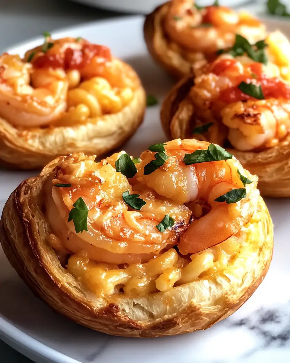 Spice Up Your Brunch with Spicy Shrimp & Garlic Mac Croissant Sandwich Cups - Featured Image
