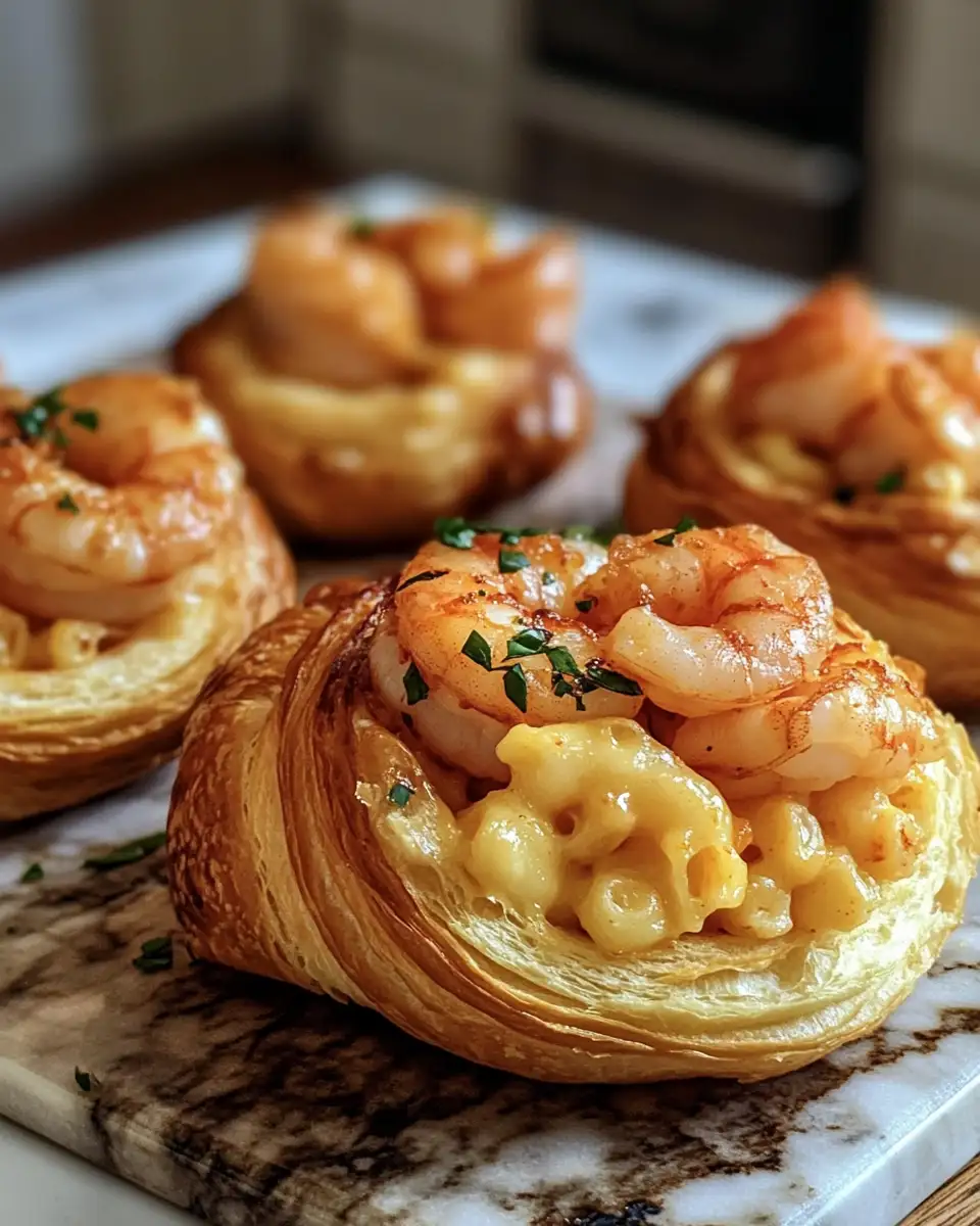 Spice Up Your Brunch with Spicy Shrimp & Garlic Mac Croissant Sandwich Cups 6 Final dish - Spice Up Your Brunch with Spicy Shrimp & Garlic Mac Croissant Sandwich Cups