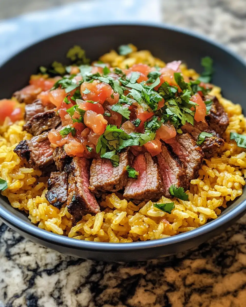 Savor the Ultimate Comfort: Hearty Steak & Queso Rice Extravaganza - Featured Image