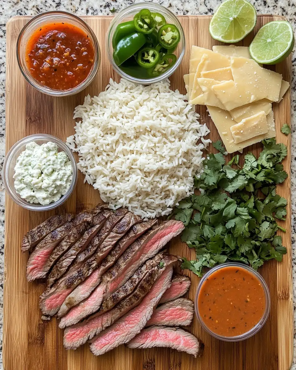 Savor the Ultimate Comfort: Hearty Steak & Queso Rice Extravaganza 4 Ingredients for Savor the Ultimate Comfort: Hearty Steak & Queso Rice Extravaganza