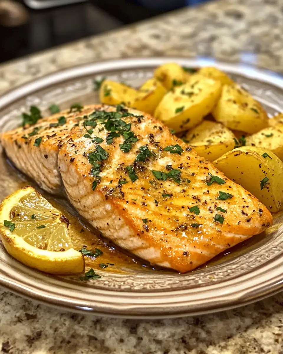 Savor the Flavor: Texas Roadhouse Style Baked Salmon at Home 6 Final dish - Savor the Flavor: Texas Roadhouse Style Baked Salmon at Home