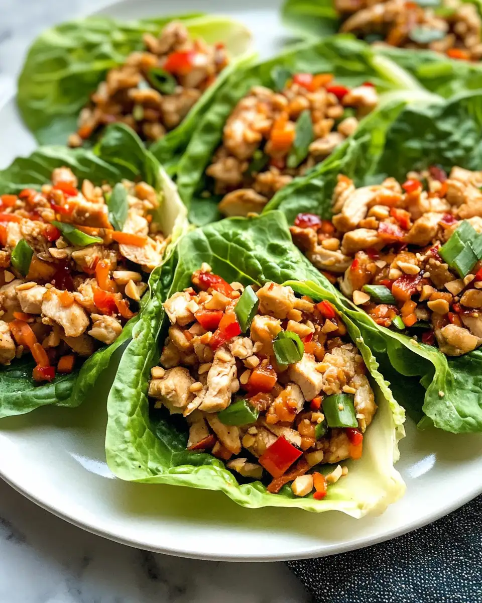 Zesty Thai Chicken Lettuce Wraps: A Flavorful Feast in Every Bite - Featured Image
