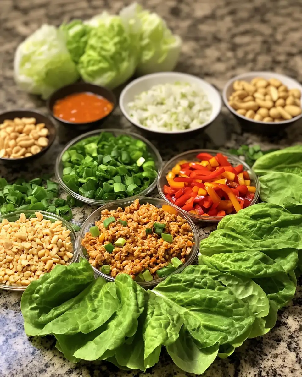 Zesty Thai Chicken Lettuce Wraps: A Flavorful Feast in Every Bite 4 Ingredients for Zesty Thai Chicken Lettuce Wraps: A Flavorful Feast in Every Bite