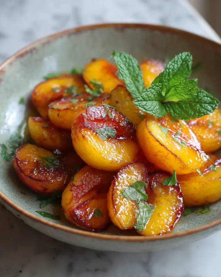Sizzling Summer Delight: Irresistible Pan Fried Peaches - Featured Image