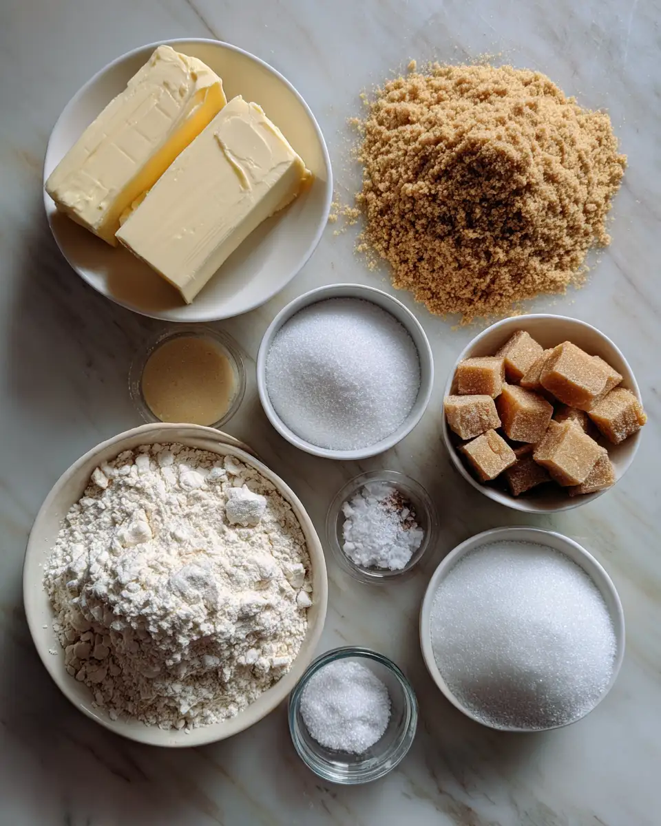 Ingredients for Irresistibly Sweet: Perfecting Brown Sugar Butter Cookies