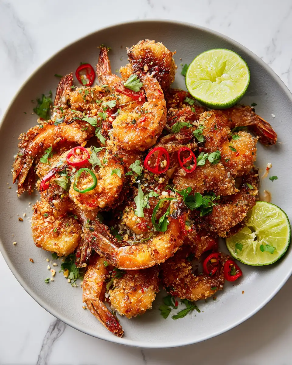 Irresistibly Crispy Chinese Salt & Pepper Prawns That Will Wow Your Taste Buds 6 Final dish - Irresistibly Crispy Chinese Salt & Pepper Prawns That Will Wow Your Taste Buds