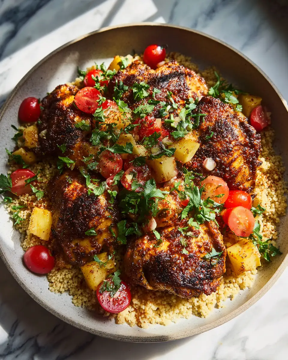 Savor the Exotic Flavors of Moroccan Spiced Chicken 6 Final dish - Savor the Exotic Flavors of Moroccan Spiced Chicken