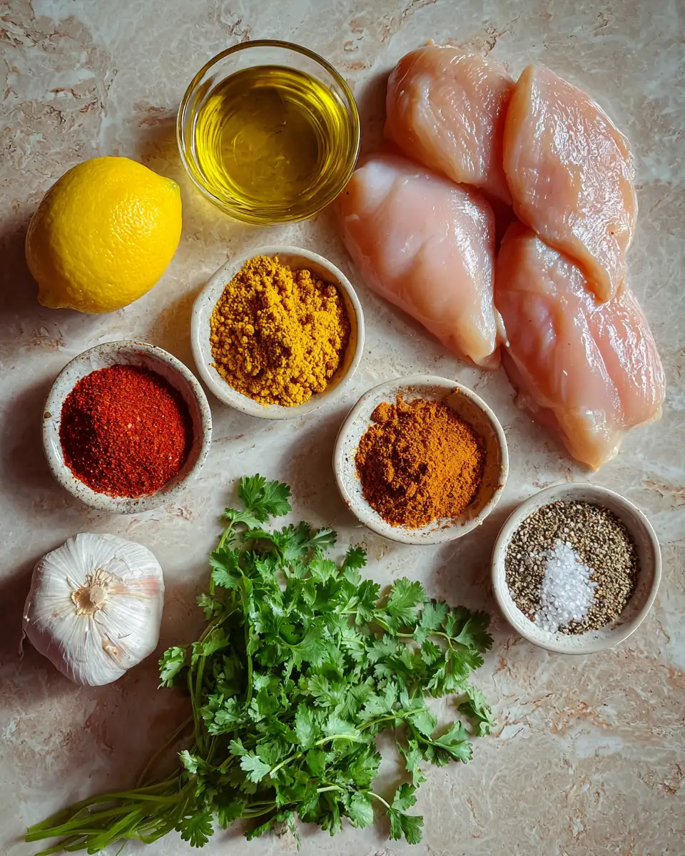 Savor the Exotic Flavors of Moroccan Spiced Chicken 4 Ingredients for Savor the Exotic Flavors of Moroccan Spiced Chicken