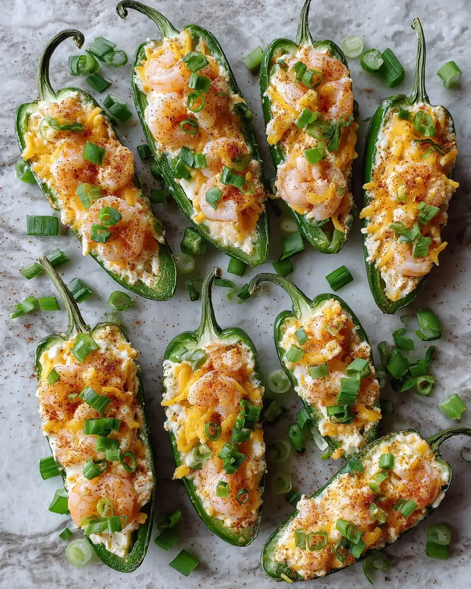 Spice Up Your Snack Game with Shrimp Stuffed Jalapeño Poppers 4 Ingredients for Spice Up Your Snack Game with Shrimp Stuffed Jalapeño Poppers