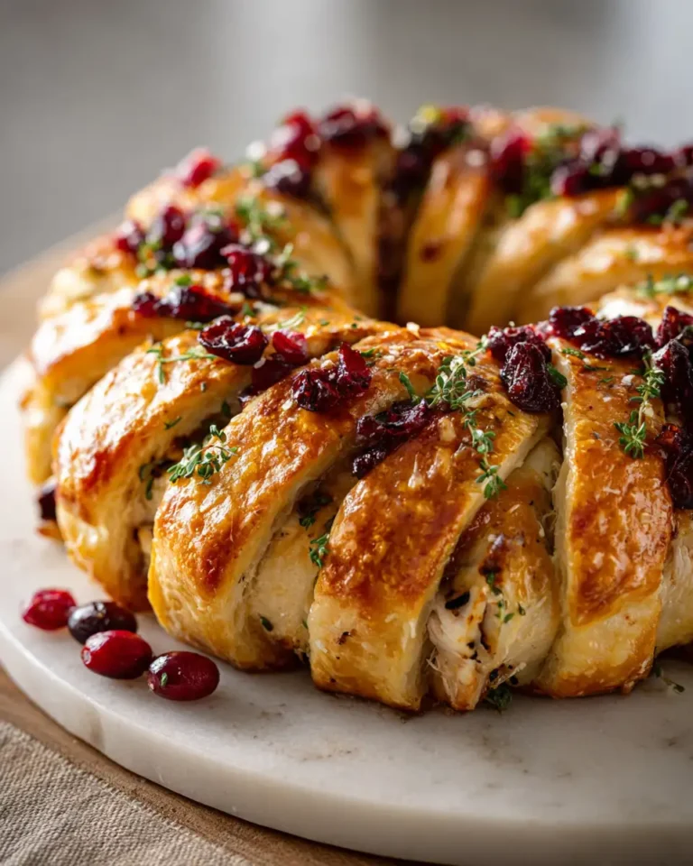 Irresistible Turkey and Cranberry Crescent Ring: A Festive Feast to Savor - Featured Image