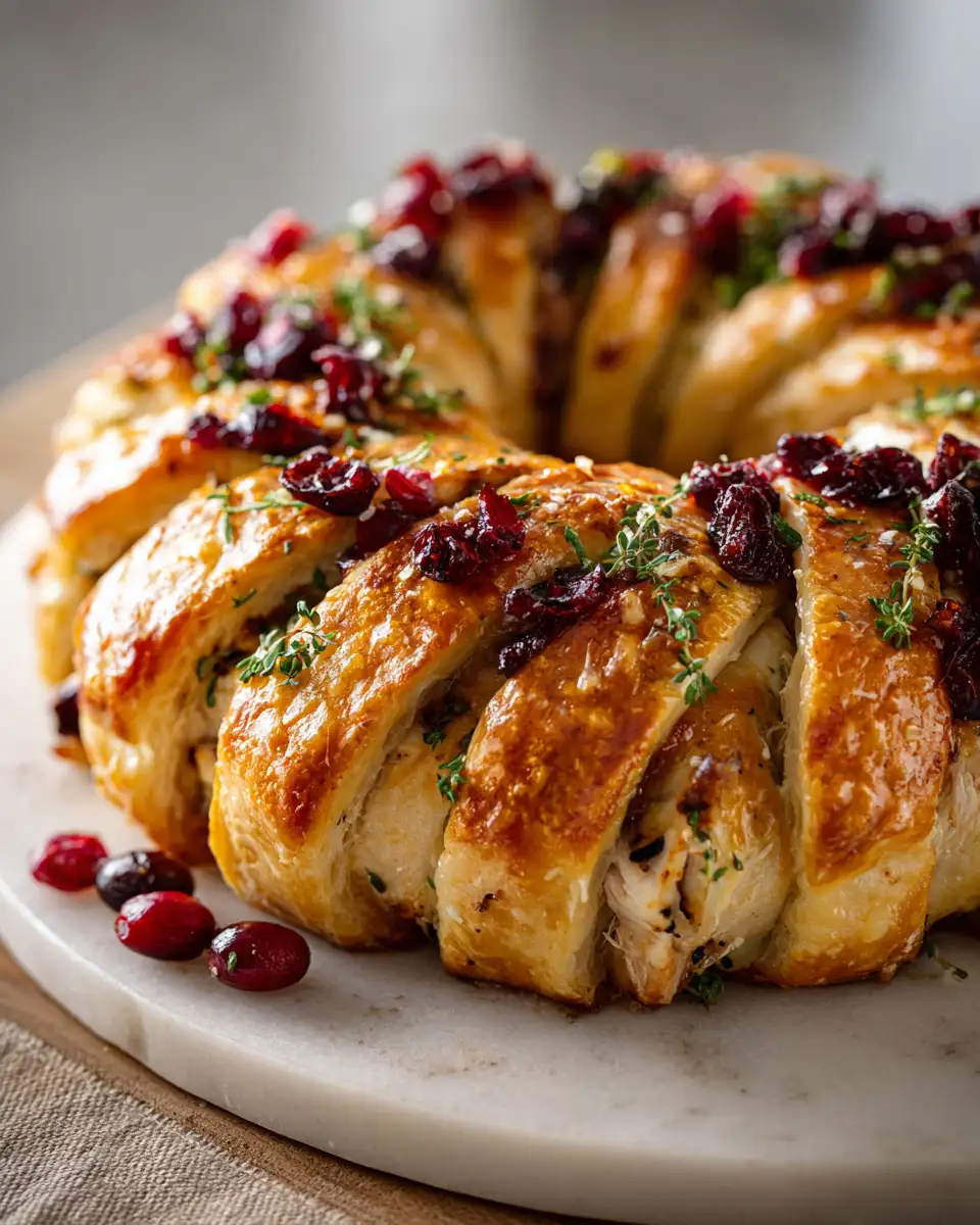 Irresistible Turkey and Cranberry Crescent Ring: A Festive Feast to Savor - Featured Image