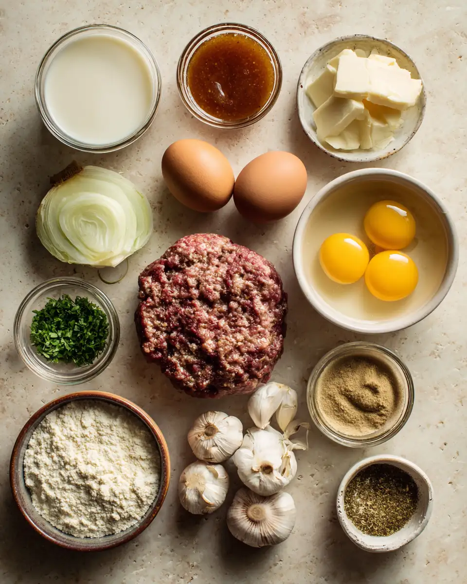 Ingredients for Savor the Flavors: Bobby Flay's Ultimate Salisbury Steak Recipe