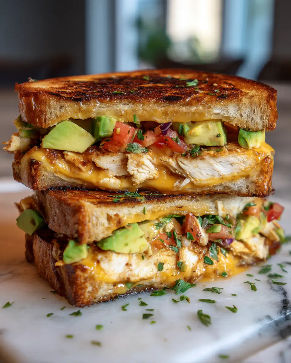 Savor the Ultimate Chicken Avocado Melt Sandwich Delight 6 Final dish - Savor the Ultimate Chicken Avocado Melt Sandwich Delight