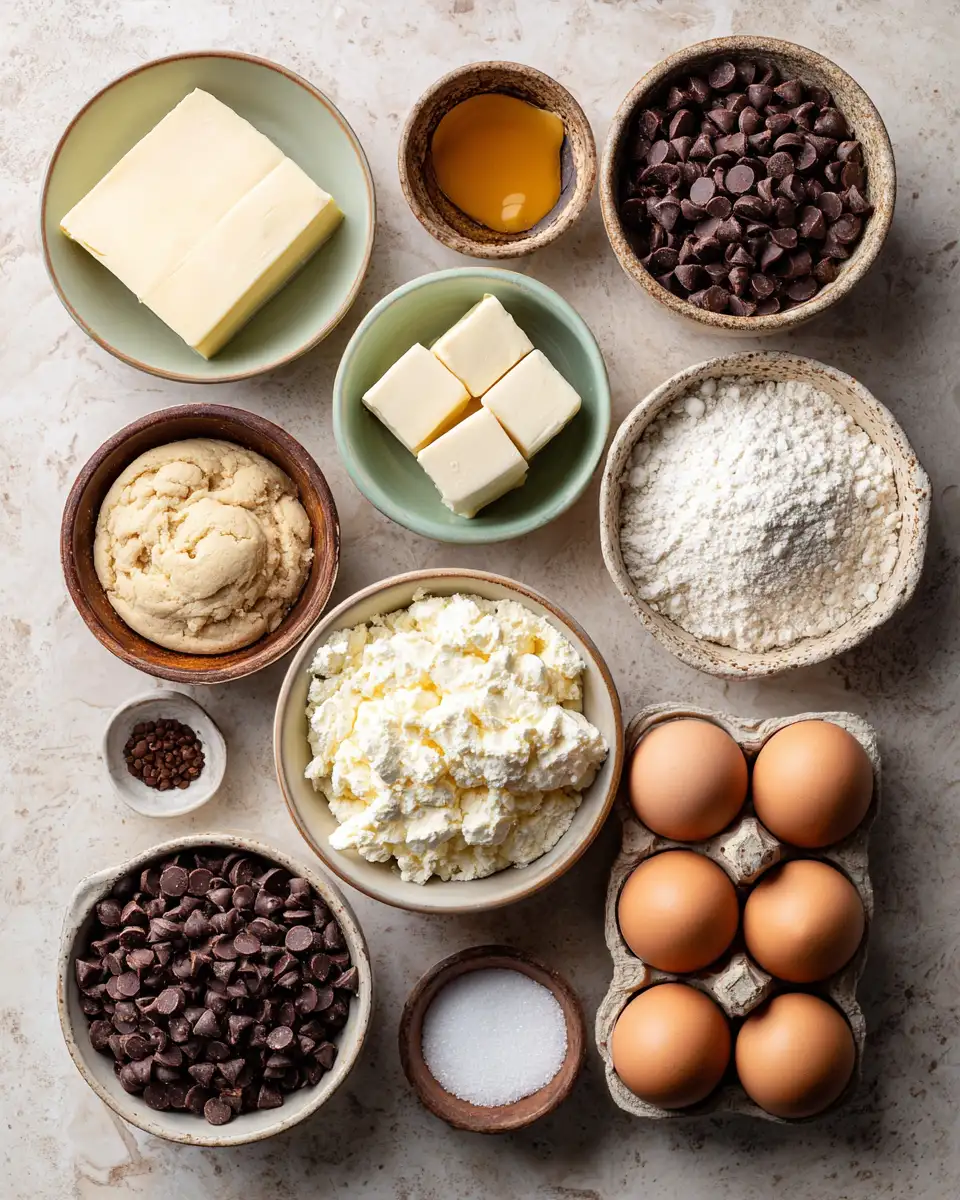 Ingredients for Decadent Delights: Discover the Perfect Chocolate Chip Cheesecake Cookies