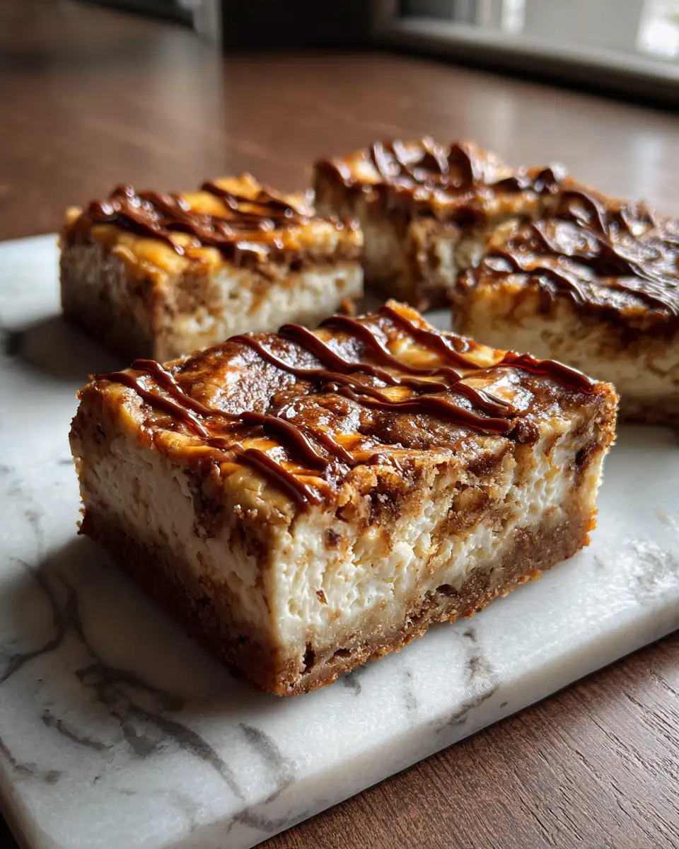 Final dish - Heavenly Cinnamon Roll Cheesecake Blondies That Will Sweeten Your Day