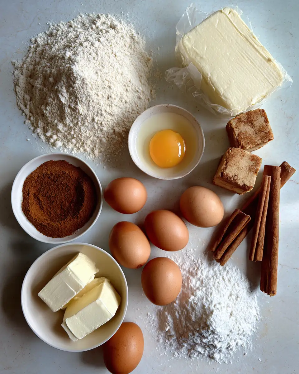 Ingredients for Heavenly Cinnamon Roll Cheesecake Blondies That Will Sweeten Your Day