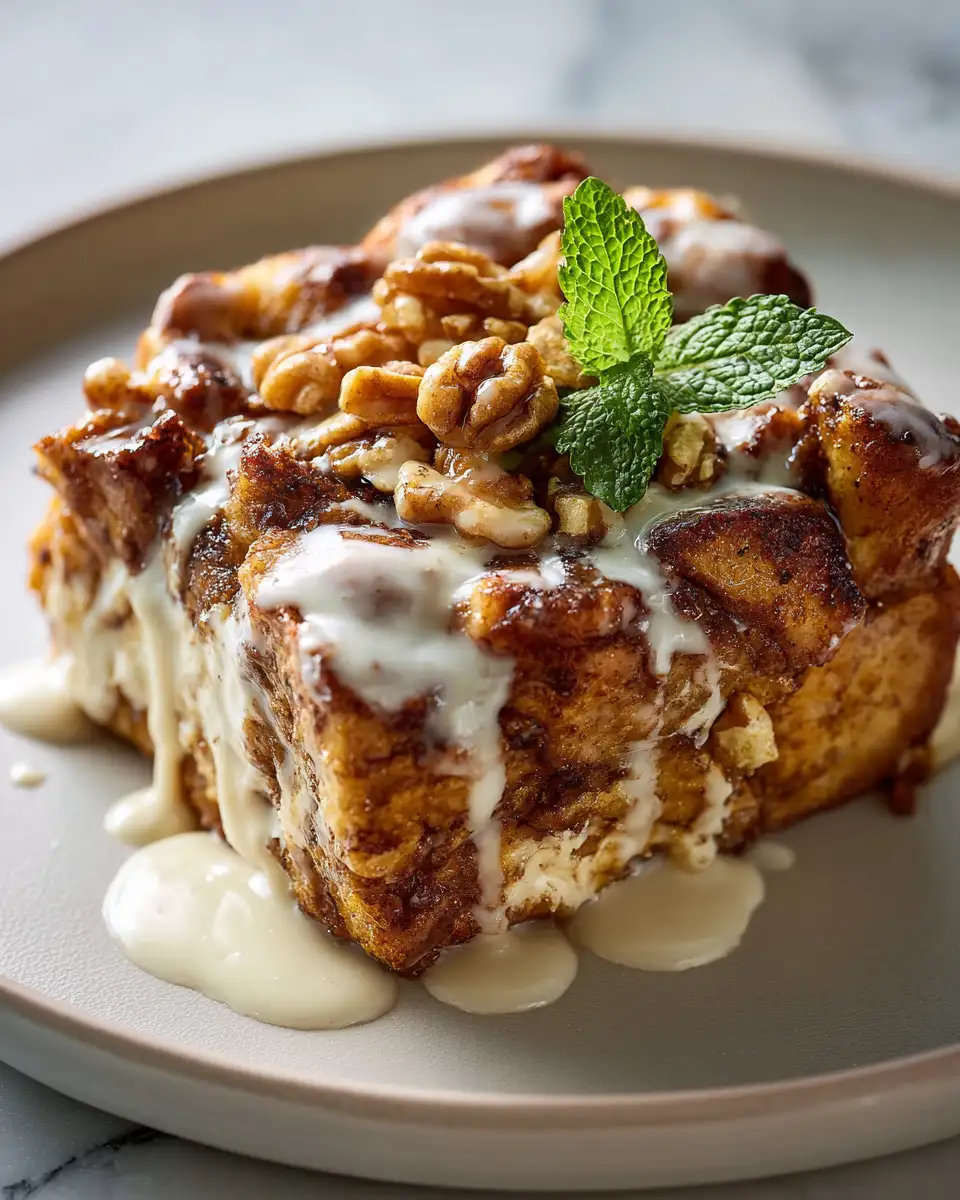 Irresistible Cinnamon Roll French Toast Casserole Delight 6 Final dish - Irresistible Cinnamon Roll French Toast Casserole Delight