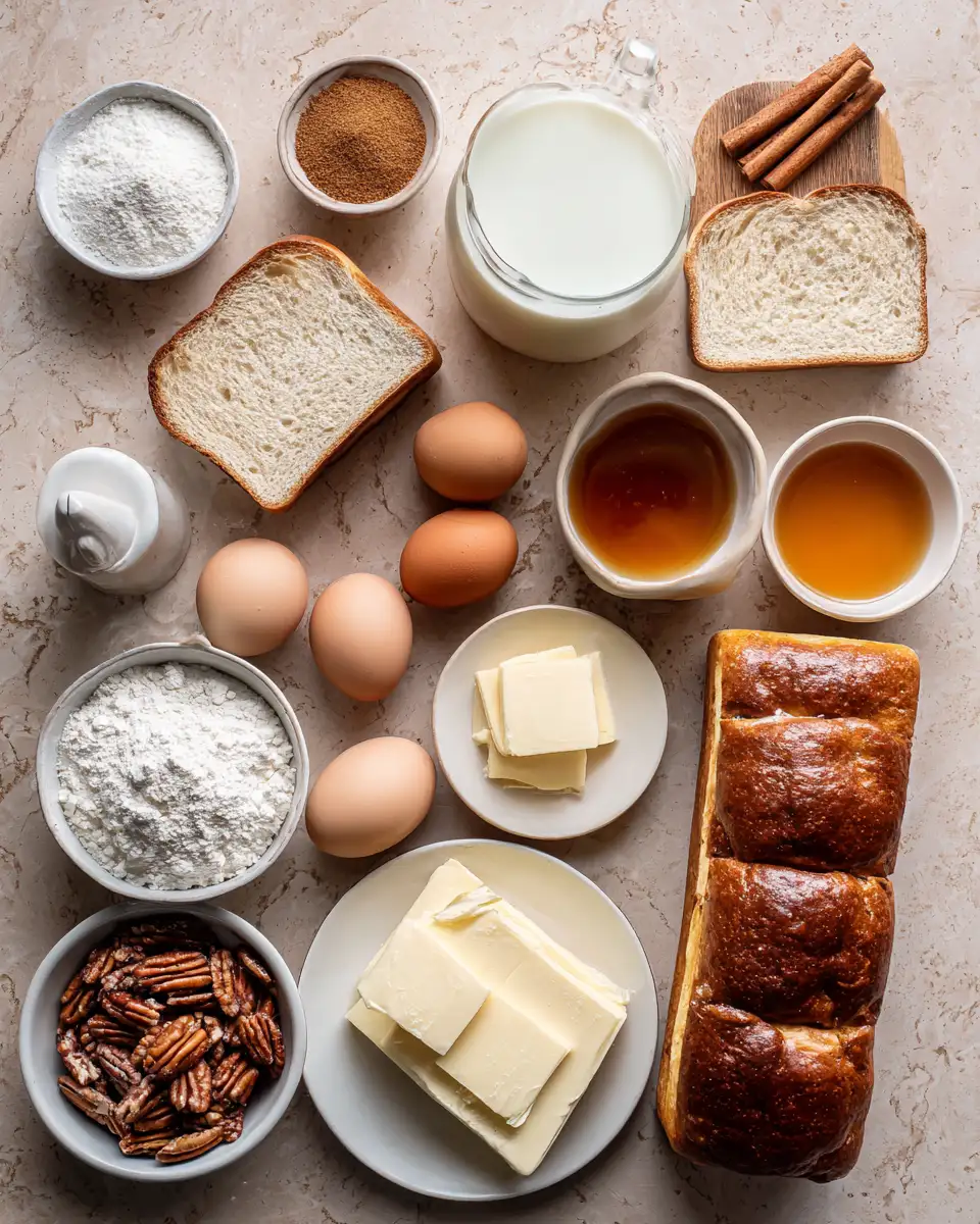 Irresistible Cinnamon Roll French Toast Casserole Delight 4 Ingredients for Irresistible Cinnamon Roll French Toast Casserole Delight