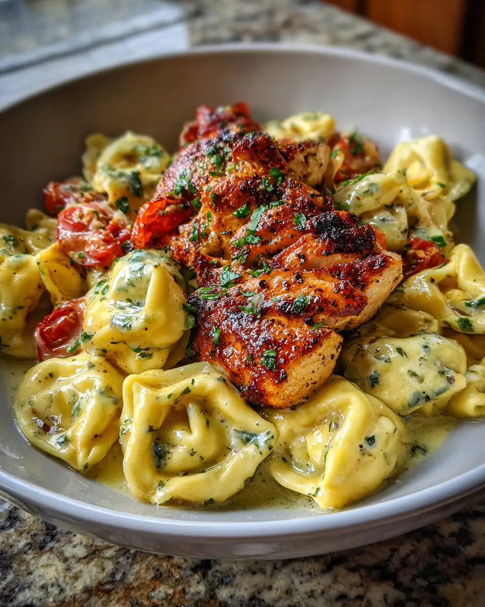 Final dish - Saddle Up for Flavor: Cowboy Butter Garlic Chicken Tortellini Extravaganza