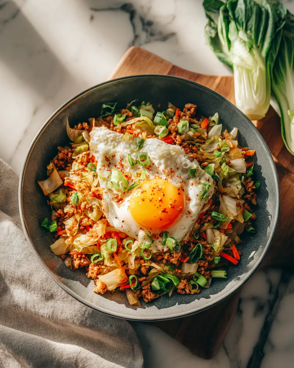 Final dish - Deconstructing Deliciousness: Egg Roll in a Bowl