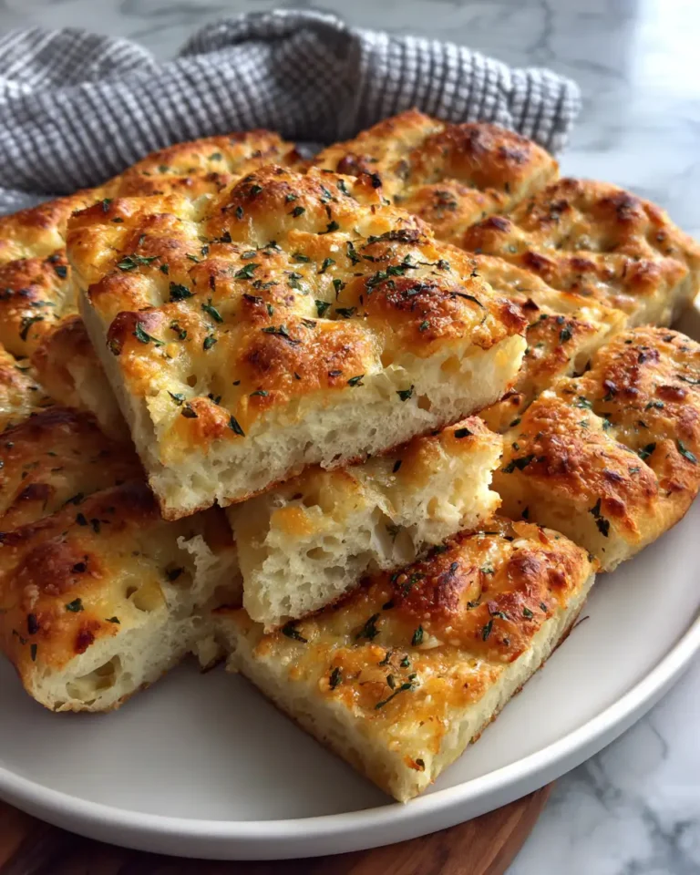 Irresistibly Fluffy Garlic Parmesan Focaccia Bread Delight - Featured Image