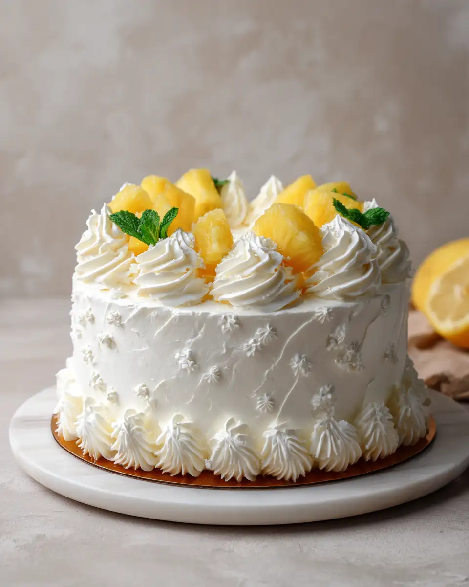 Indulge in Sweet Bliss with Our Homemade Pineapple Heaven Cake - Featured Image
