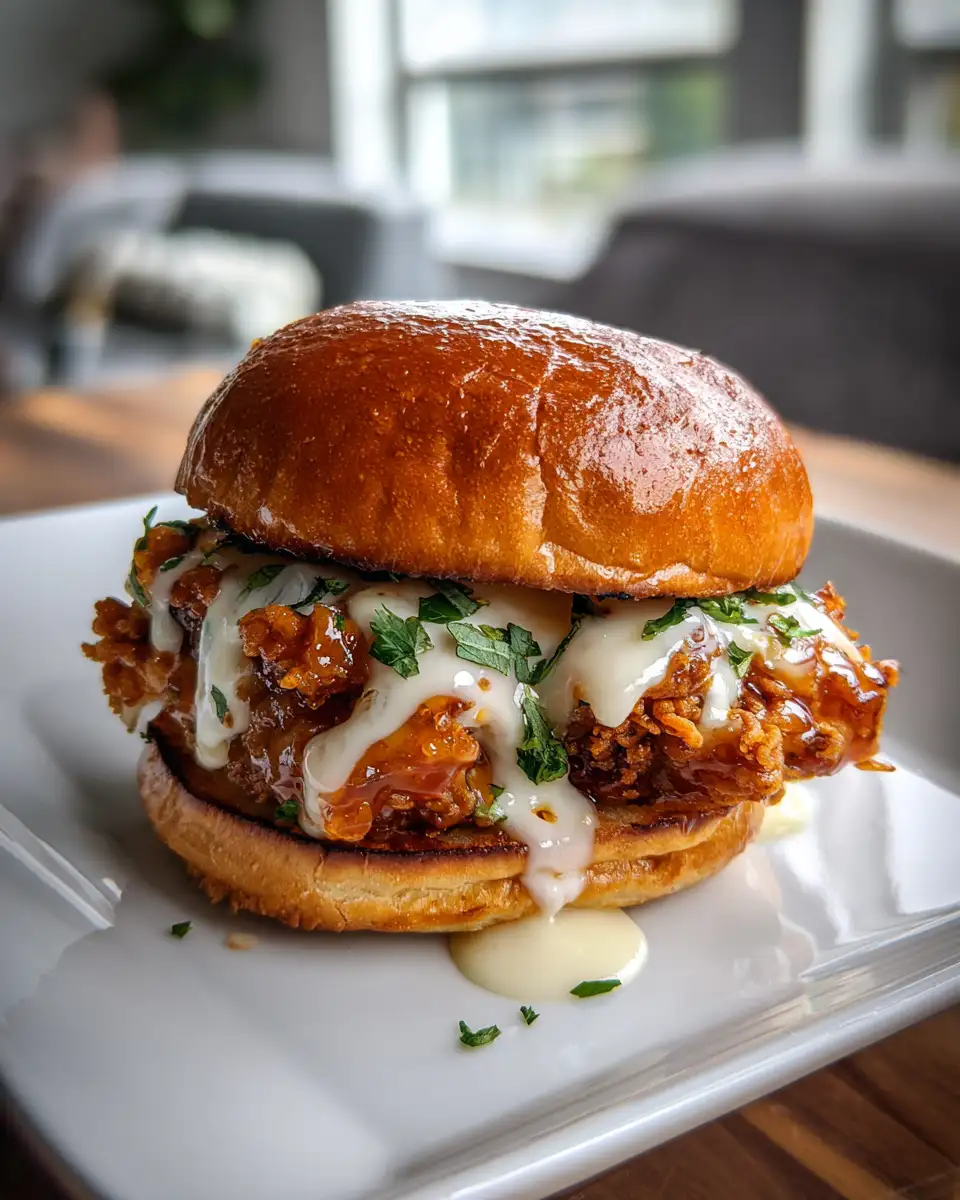 Spice Meets Sweet: Jalapeno Honey Drenched Crispy Fried Chicken Sandwich Delight - Featured Image