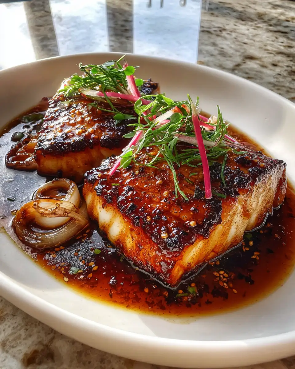 Final dish - Unveiling Umami: Nobu's Miso-Marinated Black Cod Masterpiece