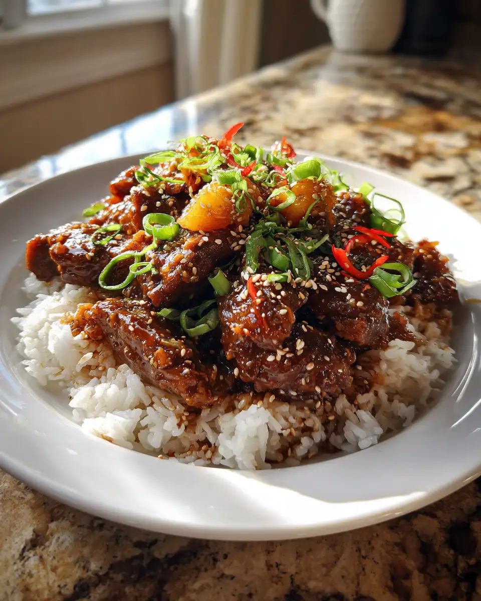 Tropical Comfort: Pineapple Pork Perfection in Your Slow Cooker 6 Final dish - Tropical Comfort: Pineapple Pork Perfection in Your Slow Cooker