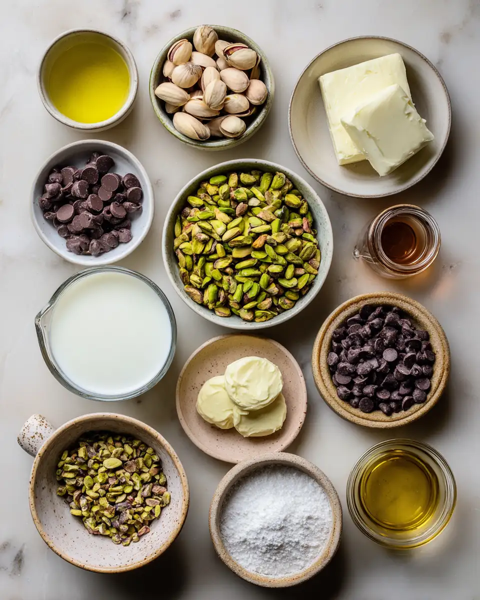 Ingredients for Indulge in Decadence: Pistachio Mousse Meets Chocolate Ganache