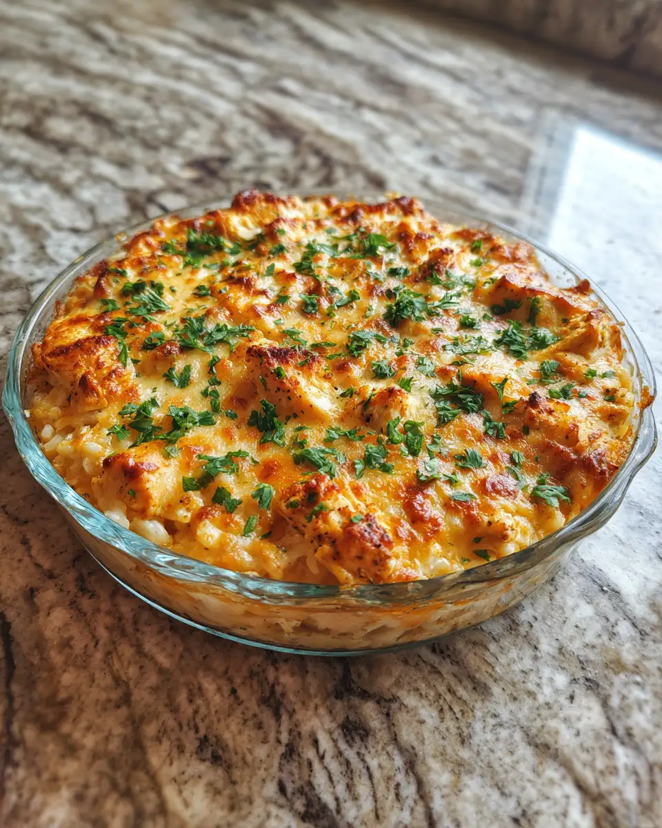 Final dish - Savor the Flavor: Ultimate Ranch Chicken and Rice Casserole Delight