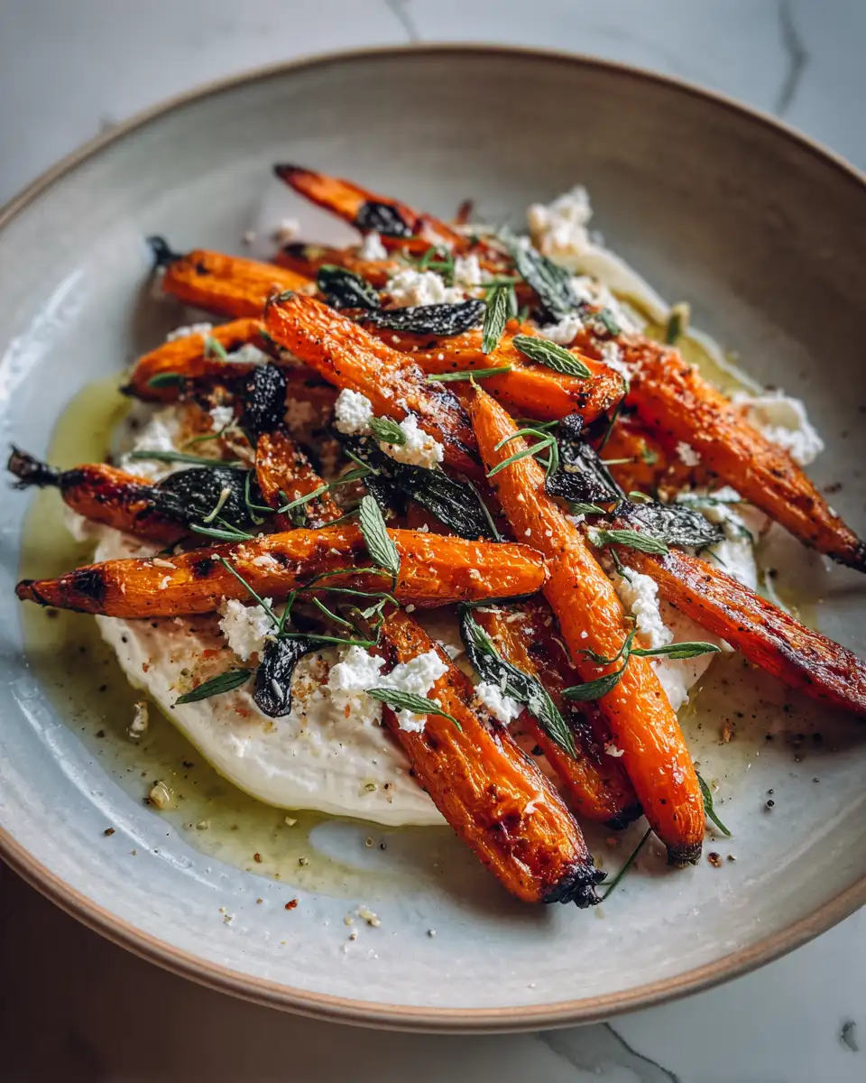 Elevate Your Side Dish Game with Roasted Carrots and Whipped Ricotta 6 Final dish - Elevate Your Side Dish Game with Roasted Carrots and Whipped Ricotta