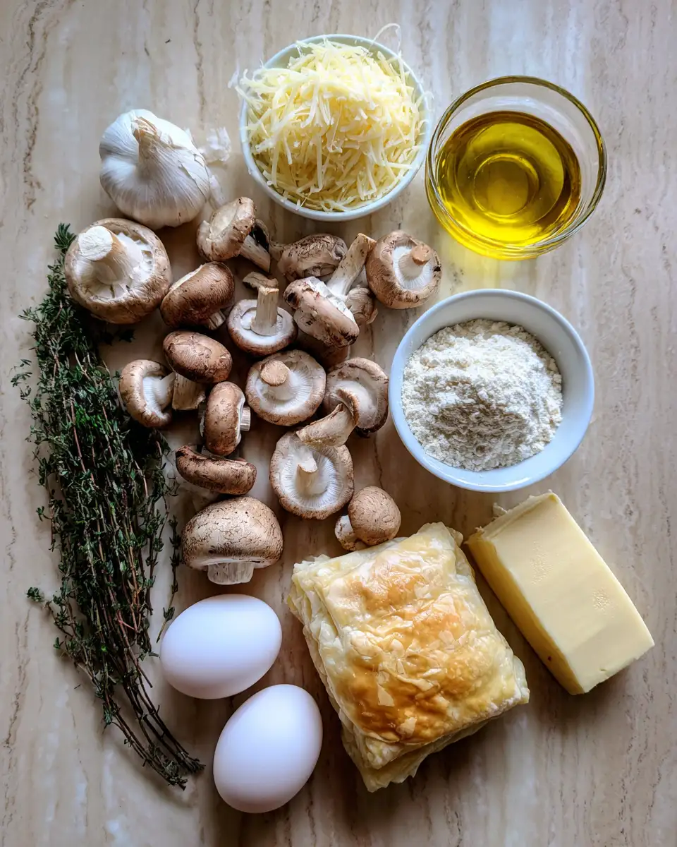 Ultimate Savory Mushroom Gruyère Puff Pastry Delight 4 Ingredients for Ultimate Savory Mushroom Gruyère Puff Pastry Delight