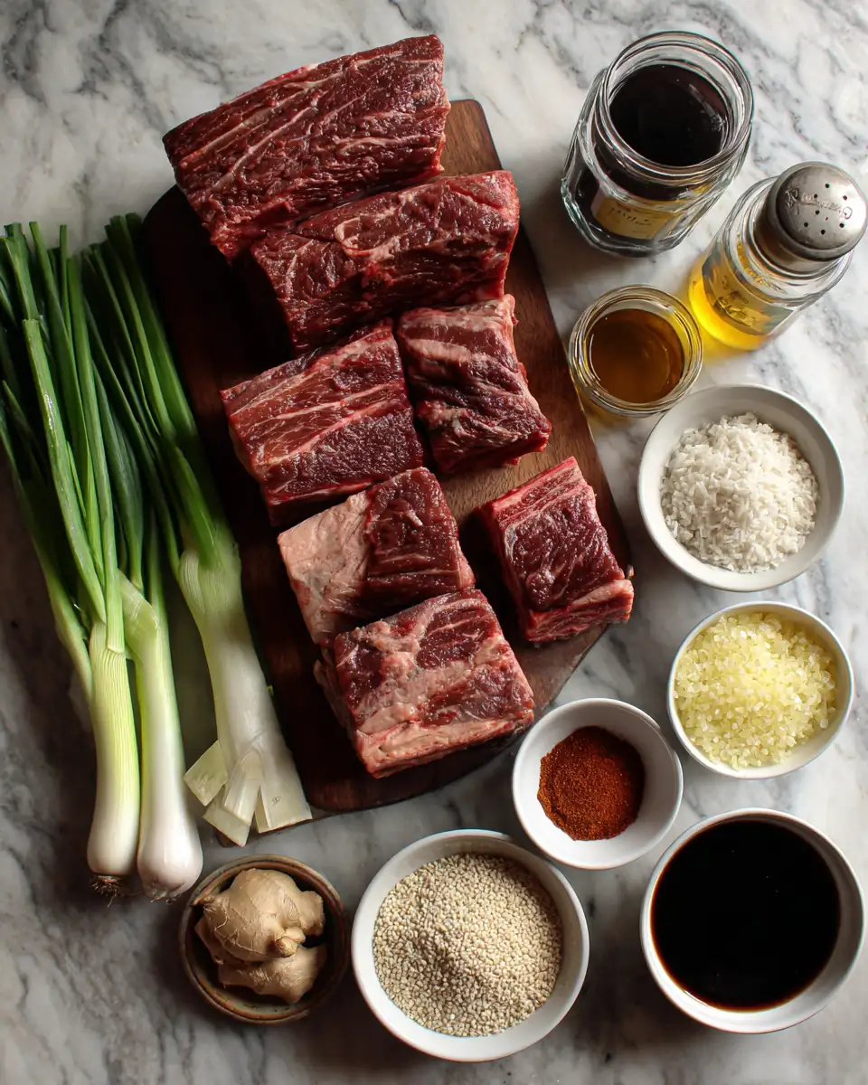 Melt-In-Your-Mouth Magic: Slow Roast Asian Beef Short Rib Delight 4 Ingredients for Melt-In-Your-Mouth Magic: Slow Roast Asian Beef Short Rib Delight