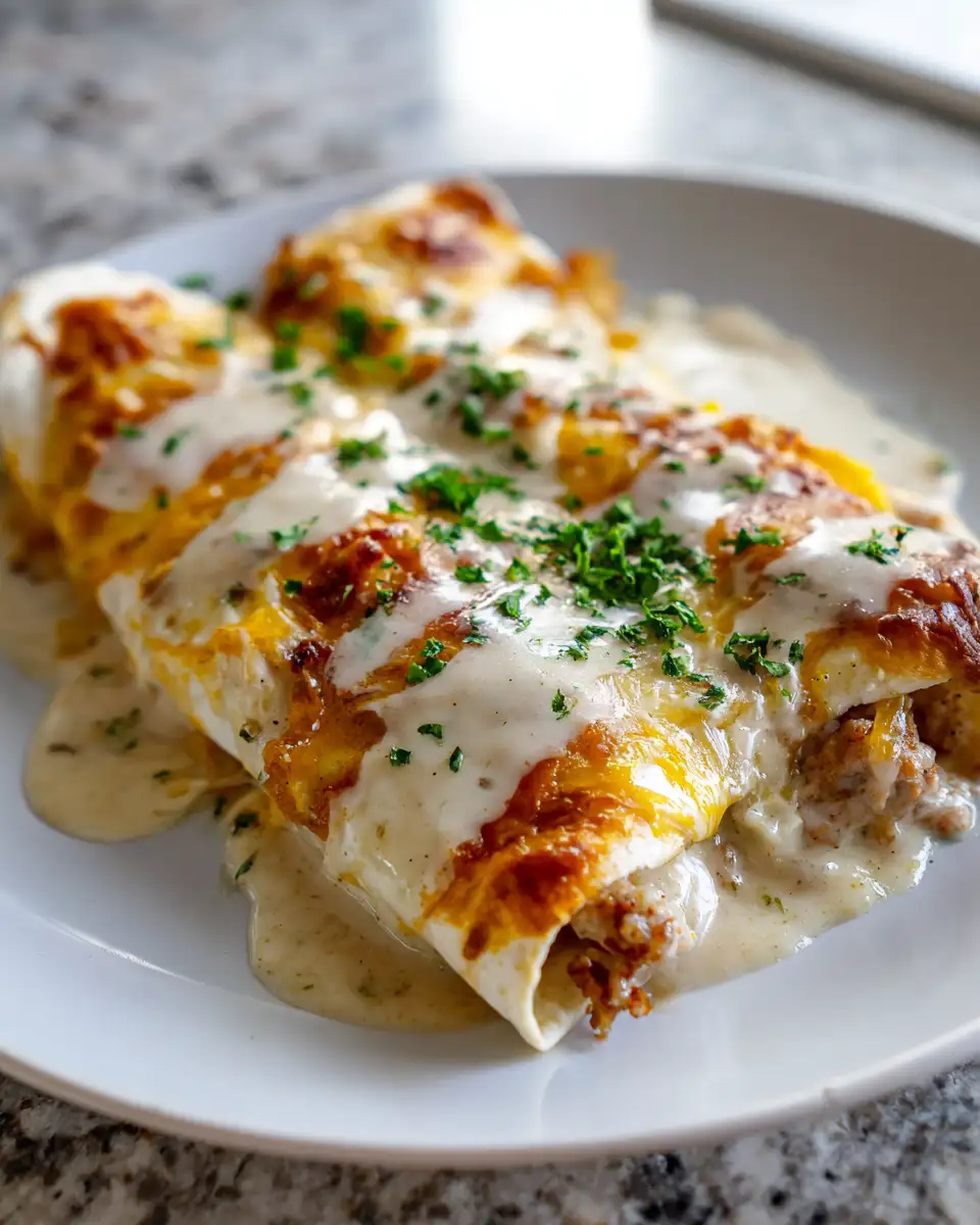 Southern Breakfast Enchiladas with Sausage Gravy: A Morning Delight - Featured Image