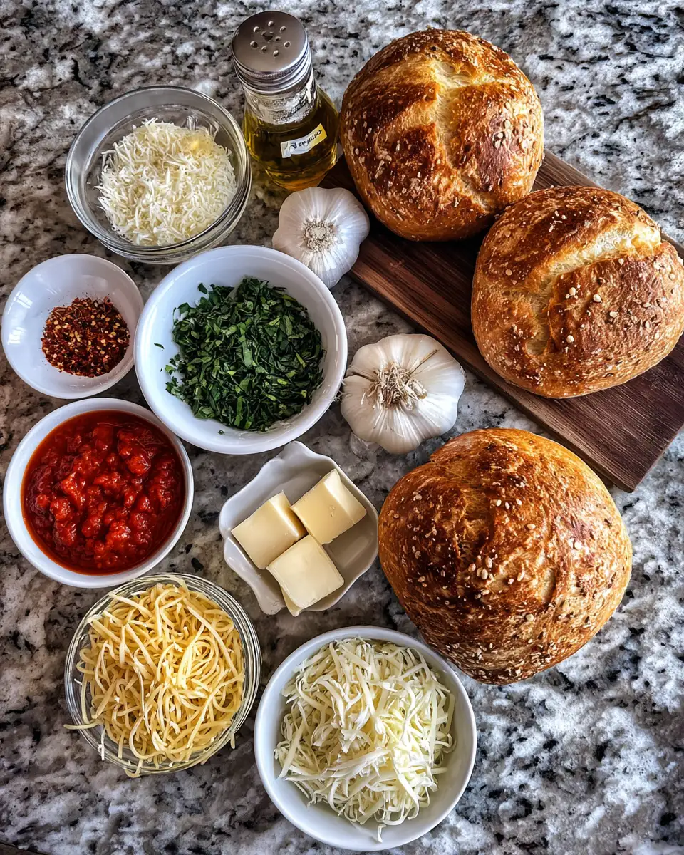 Ingredients for Savor the Ultimate Comfort with Spaghetti Garlic Bread Bowls