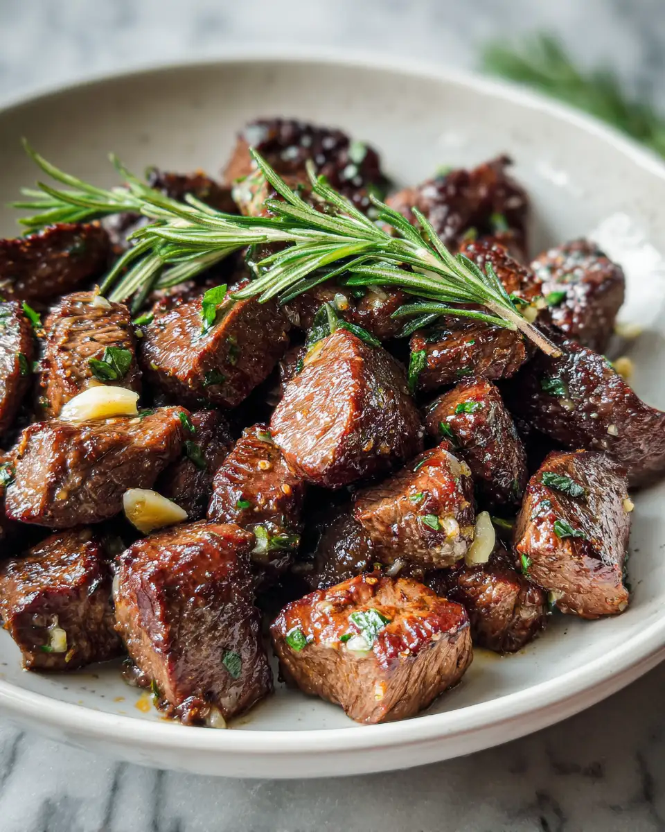 Savor the Flavor: Tender Steak Bites in Garlic Butter Delight 6 Final dish - Savor the Flavor: Tender Steak Bites in Garlic Butter Delight