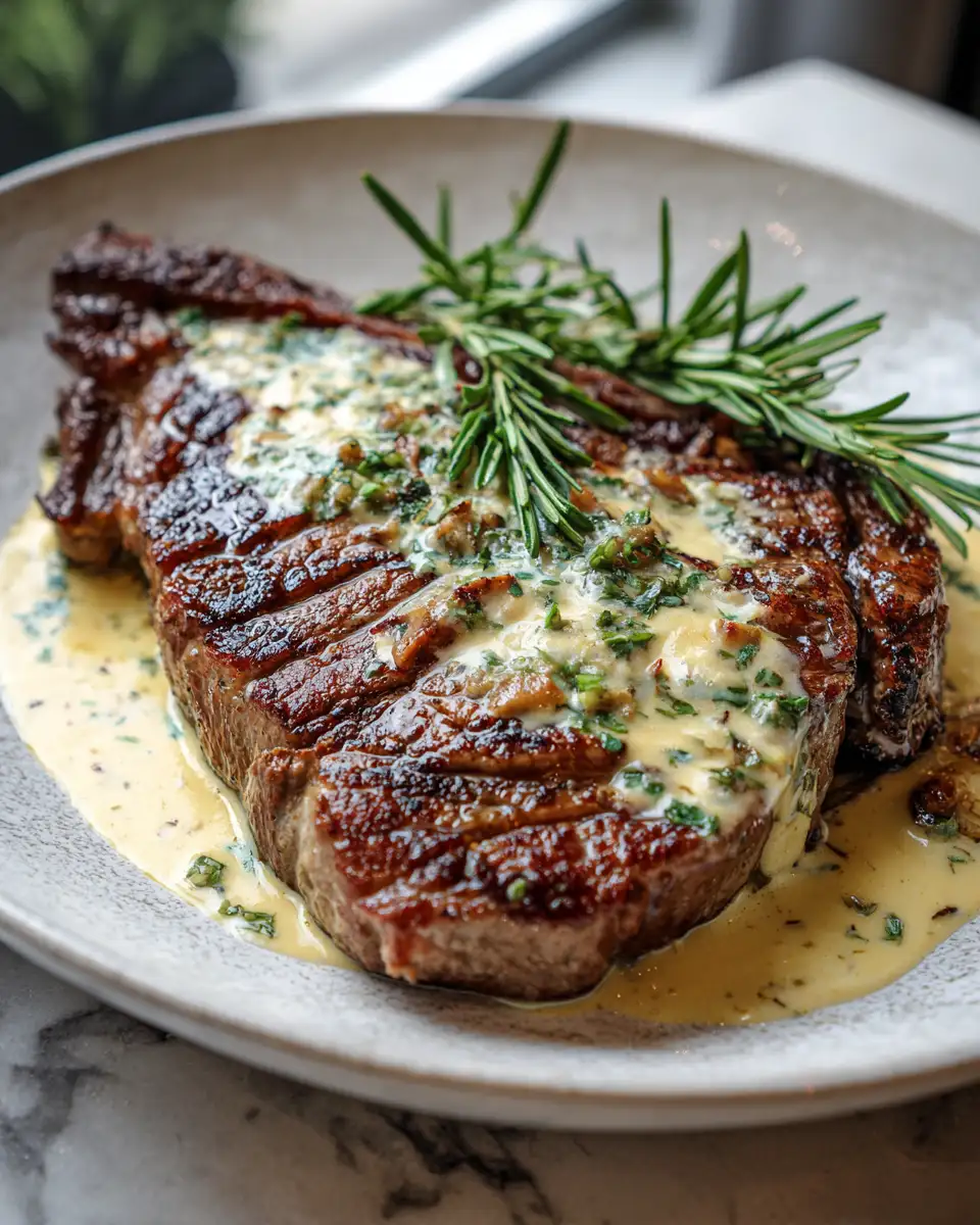 Savor the Ultimate Tender Steak with Luxurious Garlic Cream Sauce 6 Final dish - Savor the Ultimate Tender Steak with Luxurious Garlic Cream Sauce