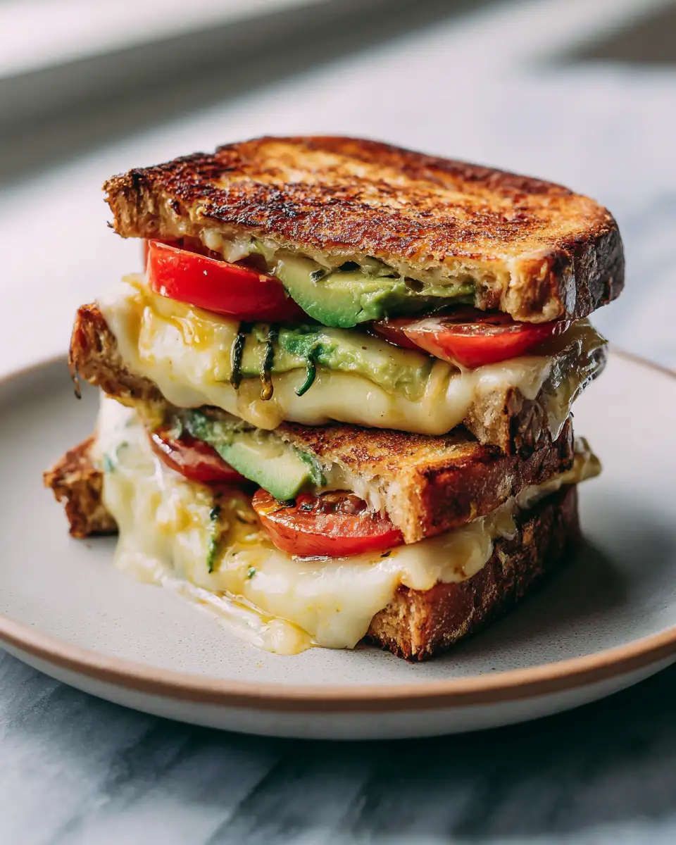Savor the Ultimate Avocado Tomato Grilled Cheese Delight - Featured Image