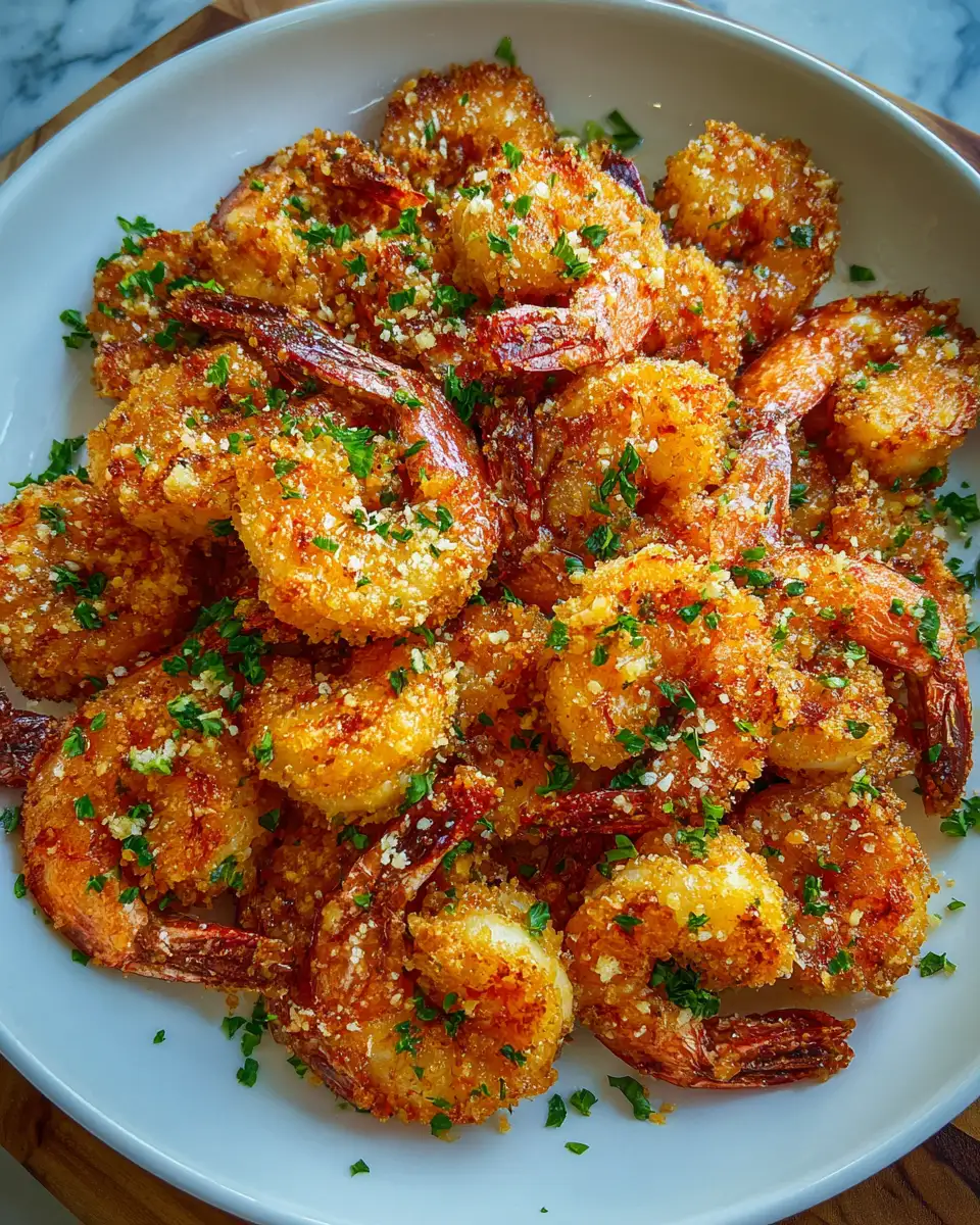 Final dish - Crispy Delight: Air Fryer Garlic Parmesan Shrimp Magic